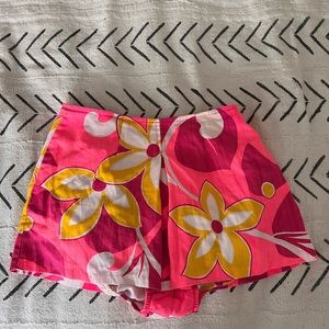 Vintage Miss Hawaii Floral Haiwaiian mini skirt